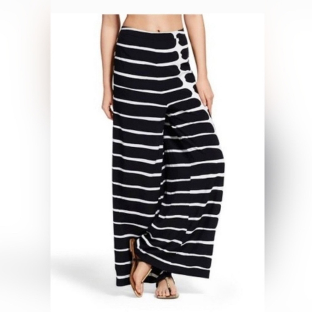 Marimekko Black and White Striped Pants